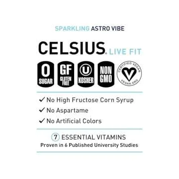 CELSIUS Sparkling Astro Vibe Energy Drink 12 Fl Oz
