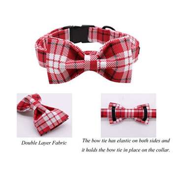 Bowtie Dog Collar for Large Dogs - Durable & Stylish