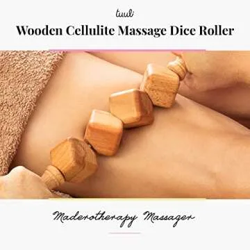 Tuuli Dice Wooden Massage Roller for Cellulite Relief
