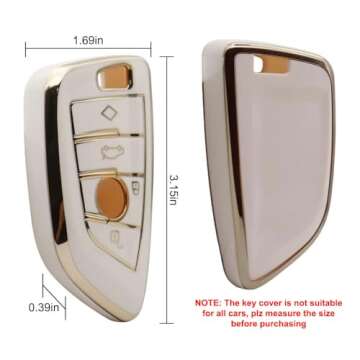 Elegant BMW Key Fob Cover with Premium Protection