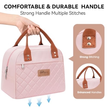 HOMESPON Insulated Lunch Bag Fresh Meals Stylish Carry