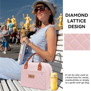 HOMESPON Insulated Lunch Bag Fresh Meals Stylish Carry