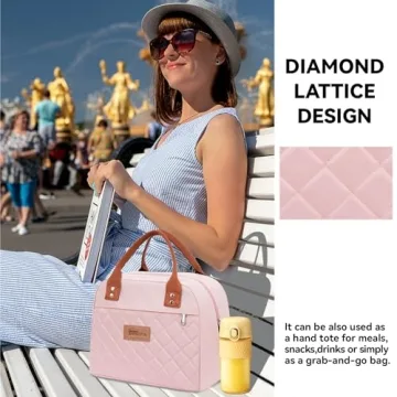 HOMESPON Insulated Lunch Bag Fresh Meals Stylish Carry