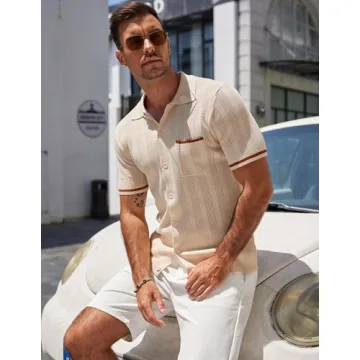 Shop COOFANDY Lightweight Summer Polo Shirt for Men