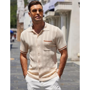 Shop COOFANDY Lightweight Summer Polo Shirt for Men