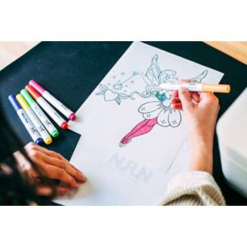 NuFun Activities Mess Free Paper - Kids Create No Mess Wonders with Special Coloring Paper, Gift for Kids, 50 Blank Pages