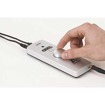 Apogee One - Audio Interface for Vocals and Instruments with Built In Studio Quality Condenser Microphone for iOS, Mac & Windows PC, Headphone DAC for audiophiles, Made in USA (Silver)