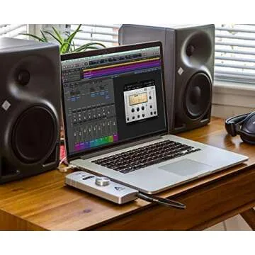 Apogee One - Audio Interface for Vocals and Instruments with Built In Studio Quality Condenser Microphone for iOS, Mac & Windows PC, Headphone DAC for audiophiles, Made in USA (Silver)