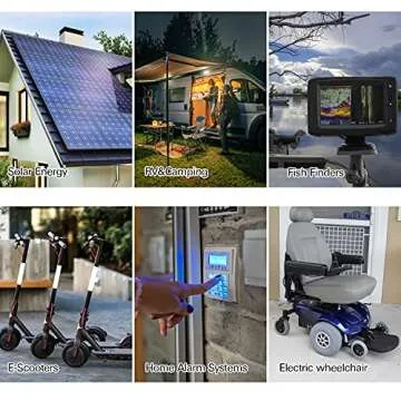 Weize Deep Cycle AGM 12 Volt 100Ah Battery, Maintenance-Free, 3% Self-Discharge Rate, 1150A Max Discharge Current, Perfect for RV, Solar, Trolling Motor, Wind, Marine, Camping and Off-Grid System