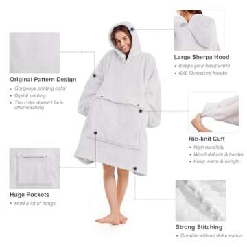 Narecte Oversized Blanket Hoodie for Women - Cozy & Cute