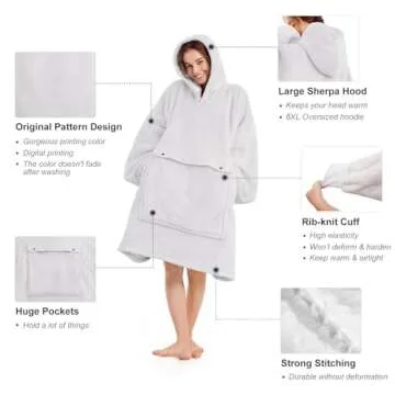 Narecte Oversized Blanket Hoodie for Women - Cozy & Cute