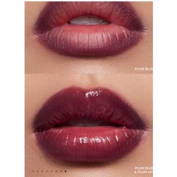 REFY Plum Lip Collection (Blur Liner and Tinted Lip Gloss) + Premium Korean Aloe Vera Sheet Masque