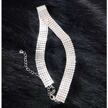 Elegant EFTOM Silver Choker Necklace for Women