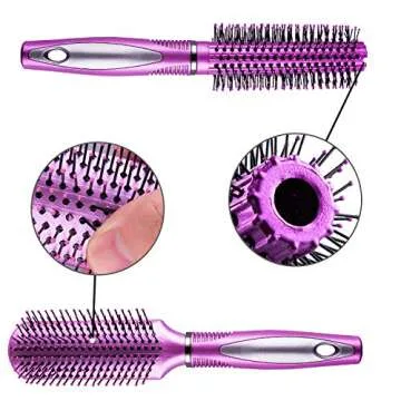 SIQUK 7 Pcs Hair Styling Set for Women and Men: Round Brush, Paddle Brush, Detangling and Wet/Dry Brushes