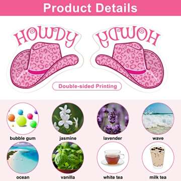 Nosiny 8 Pieces Pink Preppy Car Air Freshener Boho Lip Lightning Bolt Leopard Air Fresheners Hanging Face Car Diffuser Ornaments Refresh Air Fragrant Car Accessories Decor for Women and Men