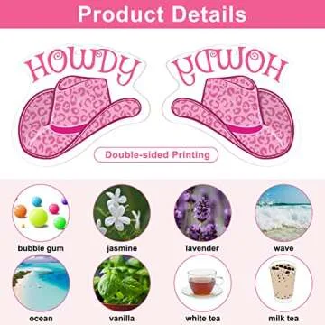 Nosiny 8 Pieces Pink Preppy Car Air Freshener Boho Lip Lightning Bolt Leopard Air Fresheners Hanging Face Car Diffuser Ornaments Refresh Air Fragrant Car Accessories Decor for Women and Men