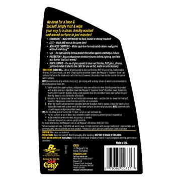 Meguiar's Waterless Wash & Wax - Convenient Car Care Solution