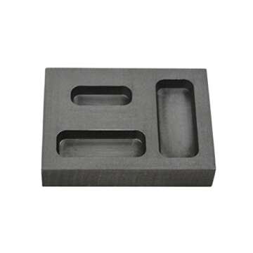 1/4 oz 1/2 oz 1 oz Ounce Combo Gold Graphite Ingot Mold Crucible for Melting Casting Refining Scrap ...