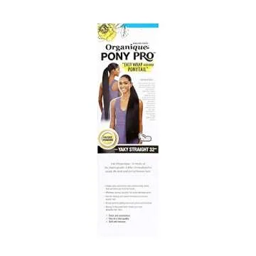 Shake-N-Go Synthetic Organique Pony Pro Ponytail - STRAIGHT YAKY 32" (1B)