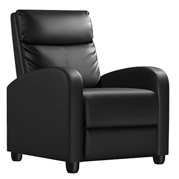 Homall Recliner Chair, Recliner Sofa PU Leather for Adults, Recliners Home Theater Seating with Lumb...