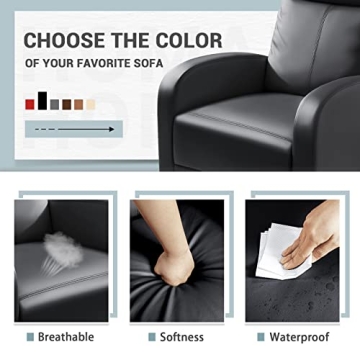 Affordable Homall Recliner Chair with Premium PU Leather Comfort