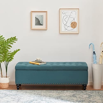Elegant 51-inch HUIMO Ottoman with Storage for Homes