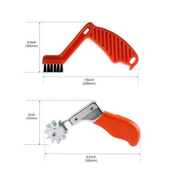 SPTA Polishing Pad Conditioning Brush, Polishing Spur Tool Set,Wool Buffing Pad Cleaning Spur Tool+ ...