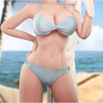 Generic Sex Doll Realistic Soft Life Like Sexy Women Full Body Size Love Toys with Gel Breast Silicone Sex Doll Female Torso for Men’s Pleasure Sex Doll for Men White Skin 62.2Inch