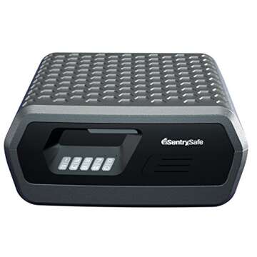 SentrySafe Fireproof and Waterproof Lock Box with Digital Keypad Lock, Shelf Safe for Documents, Jew...