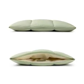 Comfyable Puffy Laptop Sleeve 13 Inch 14 Inch, Quilted Puffer Laptop Carrying Case, Pillow Case Compatible for MacBook Air M3 2024 M2 M1, MacBook Pro M4 Pro/Max, 13 in 14 in Cover, Sage