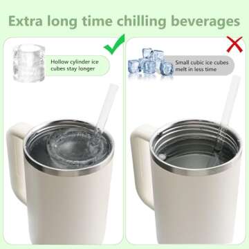 Ice Cube Tray for Stanley Cup | Silicone Ice Molds for Drinks