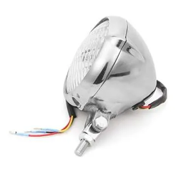 Vintage Antique Motorcycle Headlight with Hi/Lo Beam