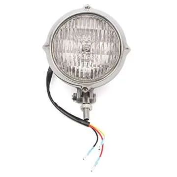 Vintage Antique Motorcycle Headlight with Hi/Lo Beam