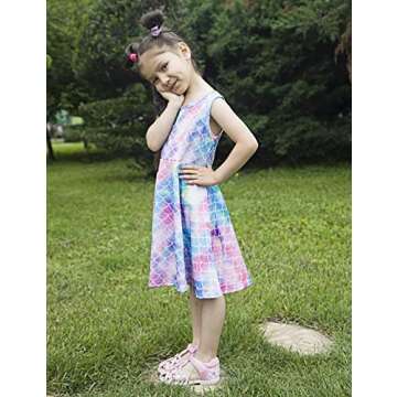 Girls Dresses Red Pink Mermaid Fairy 8t 9t Kawaii Sea Fish Zoo Floral Print Nice Ruffle Twirling Jumpers Overalls Dress Belle Princess Formal Maxi Midi Tshirt Skirt Daily Home Casual Partywear Size