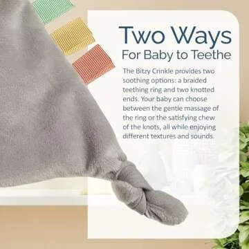 Itzy Ritzy - Bitzy Crinkle Sensory Toy Koala with Crinkle Sound for Babies & Toddlers - Features Soft Braided Teething Ring & Textured Ribbons, Designed for Ages 0 Months and Up, Koala
