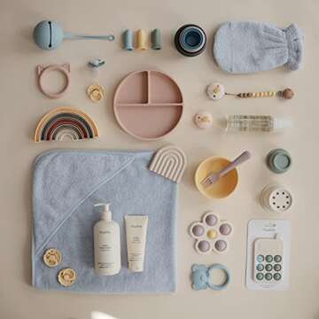 Mushie 100% Silicone Baby Pacifier Clip Eva - Muted Yellow