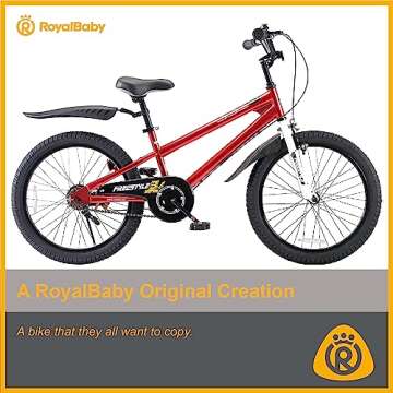RoyalBaby Kid’s Bike - 20" Red Freestyle Bicycle