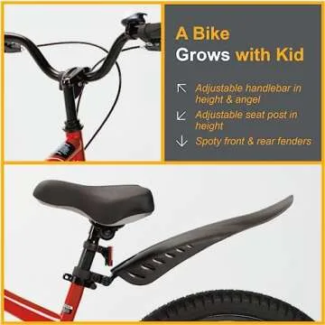 RoyalBaby Kid’s Bike - 20" Red Freestyle Bicycle