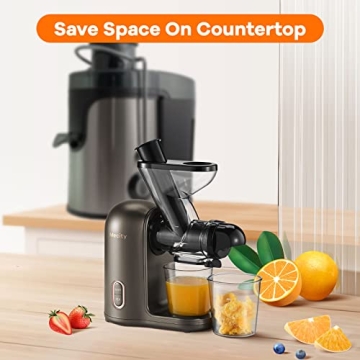 Mecity Small Cold Press Juicer for Quick Healthy Juices