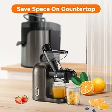 Mecity Small Cold Press Juicer for Quick Healthy Juices