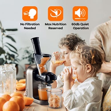 Mecity Small Cold Press Juicer for Quick Healthy Juices