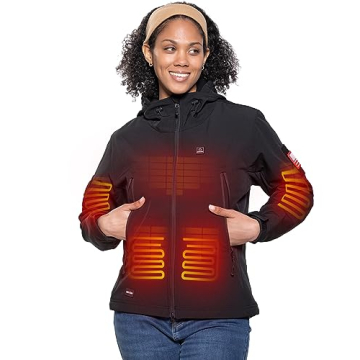 Heated Jacket for Women with 12V Battery Pack