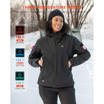 Heated Jacket for Women with 12V Battery Pack