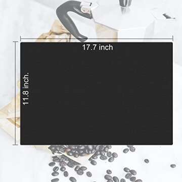 Coffee Bar Mat for Spill-proof, 18 x 12 Inch Hide Stain Abosrbent Coffee Mat | Non-Slip Rubber Backed Coffee Bar Accessories Under the Cofee Machines