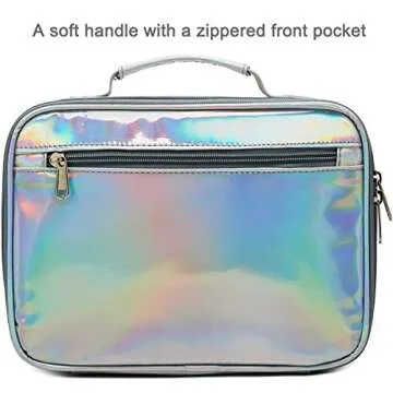 FlowFly Kids Lunch box Insulated Soft Bag Mini Cooler Back to School Thermal Meal Tote Kit for Girls...