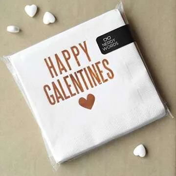 Happy Galentines Cocktail Napkins 20 pcs by Nerdy Words