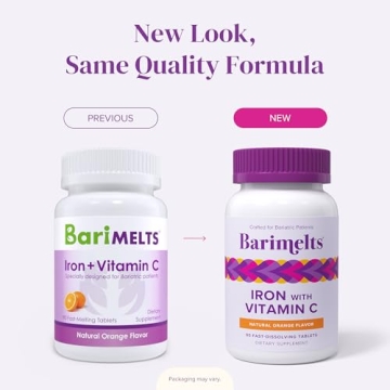 Barimelts Iron with Vitamin C - Delicious Sugar-Free Iron Supplement