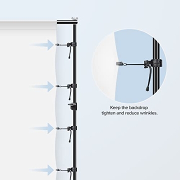 Julius 6 x 9 ft. Pure White Backdrop for Photography
