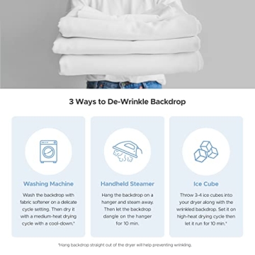 Julius 6 x 9 ft. Pure White Backdrop for Photography