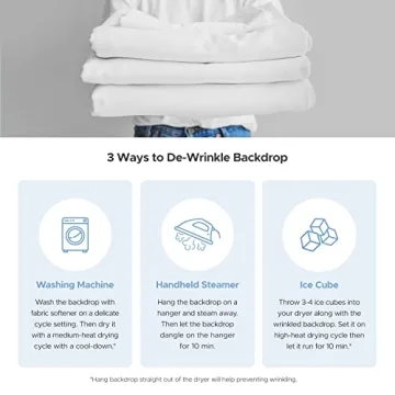 Julius 6 x 9 ft. Pure White Backdrop for Photography